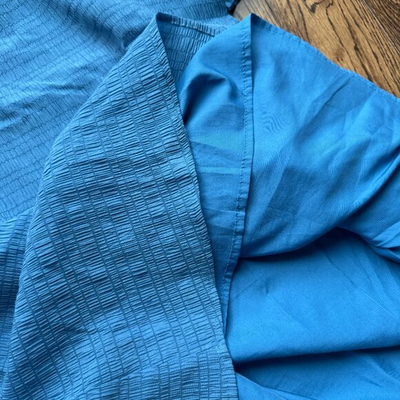 BB Dakota by Steve Madden Fields of Gold Shift Dress Blue Large BK208749 EUC - Picture 8 of 11